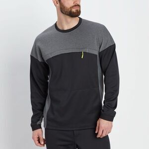 Duluth Trading Mens Boundary Layer Fleece Sweatshirt Sz XL Black Kangaroo Pocket